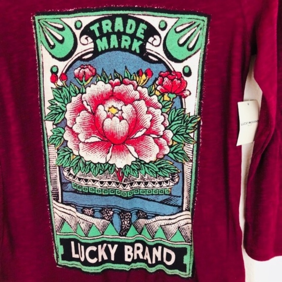 LUCKY BRAND Matchbox Lotus Tee - Picture 5 of 8